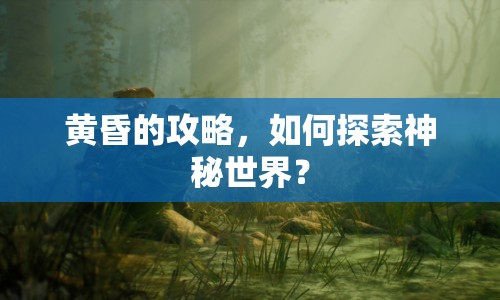 黃昏的攻略，如何探索神秘世界？