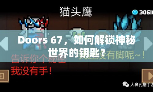 Doors 67，如何解鎖神秘世界的鑰匙？