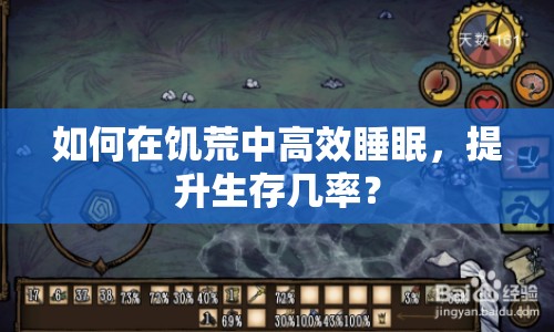 如何在饑荒中高效睡眠，提升生存幾率？