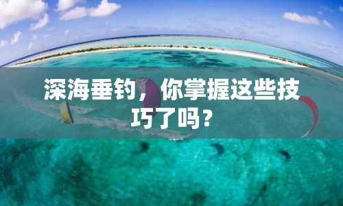 深海垂釣，你掌握這些技巧了嗎？