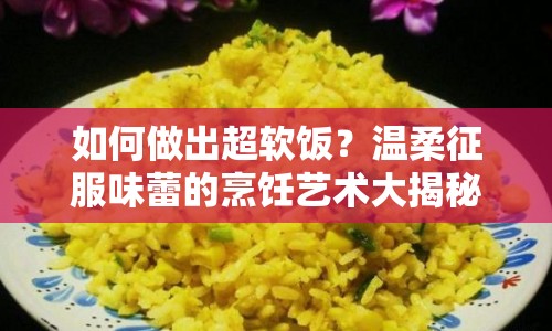 如何做出超軟飯？溫柔征服味蕾的烹飪藝術(shù)大揭秘！