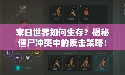 末日世界如何生存？揭秘僵尸沖突中的反擊策略！
