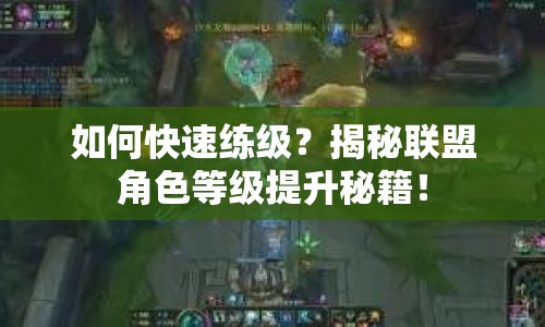如何快速練級(jí)？揭秘聯(lián)盟角色等級(jí)提升秘籍！