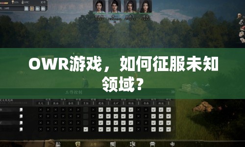 OWR游戲，如何征服未知領(lǐng)域？
