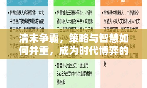 清末爭(zhēng)霸，策略與智慧如何并重，成為時(shí)代博弈的贏家？