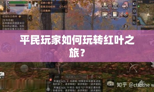 平民玩家如何玩轉紅葉之旅？