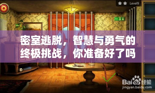 密室逃脫，智慧與勇氣的終極挑戰(zhàn)，你準備好了嗎？