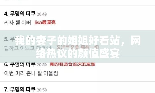 我的妻子的姐姐好看站，網(wǎng)絡(luò)熱議的顏值盛宴