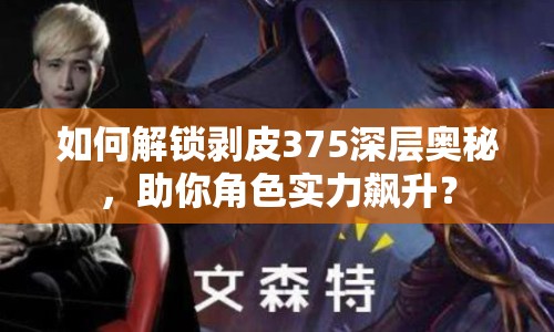 如何解鎖剝皮375深層奧秘，助你角色實(shí)力飆升？