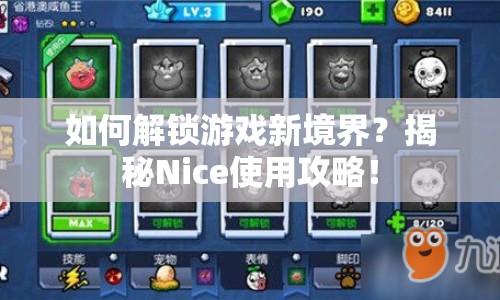 如何解鎖游戲新境界？揭秘Nice使用攻略！