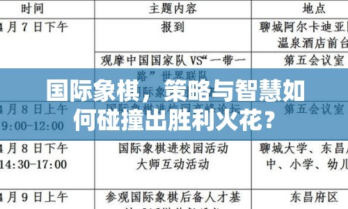 國際象棋，策略與智慧如何碰撞出勝利火花？