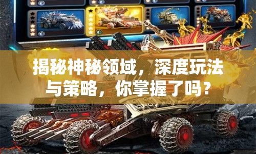 揭秘神秘領(lǐng)域，深度玩法與策略，你掌握了嗎？
