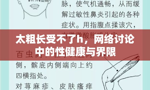 太粗長(zhǎng)受不了h，網(wǎng)絡(luò)討論中的性健康與界限