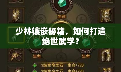 少林鑲嵌秘籍，如何打造絕世武學(xué)？