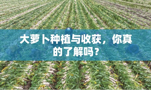 大蘿卜種植與收獲，你真的了解嗎？