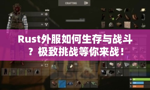 Rust外服如何生存與戰(zhàn)斗？極致挑戰(zhàn)等你來戰(zhàn)！