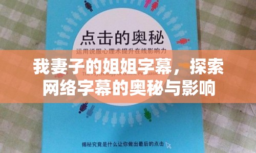 我妻子的姐姐字幕，探索網(wǎng)絡(luò)字幕的奧秘與影響