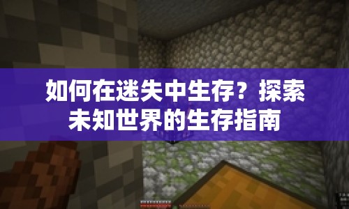 如何在迷失中生存？探索未知世界的生存指南