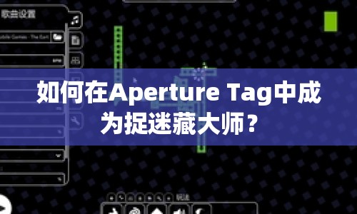 如何在Aperture Tag中成為捉迷藏大師？