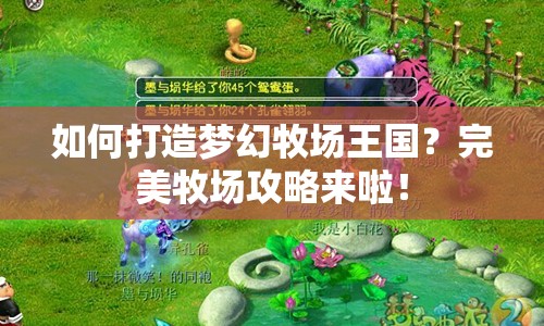 如何打造夢(mèng)幻牧場(chǎng)王國？完美牧場(chǎng)攻略來啦！