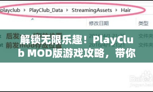解鎖無(wú)限樂趣！PlayClub MOD版游戲攻略，帶你玩轉(zhuǎn)全新游戲體驗(yàn)？