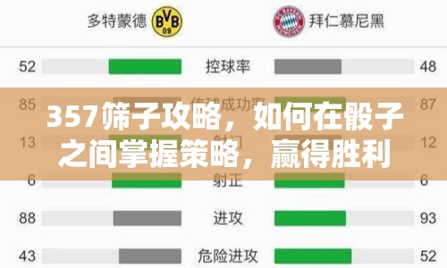 357篩子攻略，如何在骰子之間掌握策略，贏得勝利？