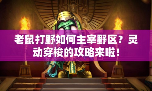 老鼠打野如何主宰野區(qū)？靈動穿梭的攻略來啦！