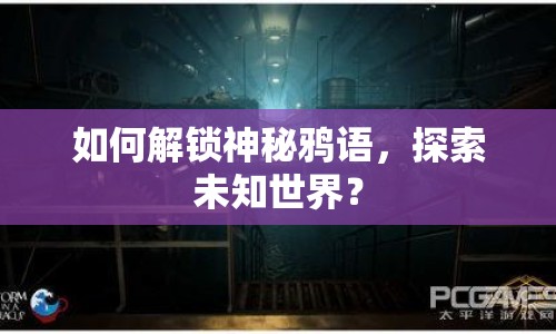 如何解鎖神秘鴉語(yǔ)，探索未知世界？