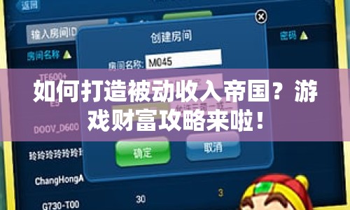 如何打造被動收入帝國？游戲財富攻略來啦！