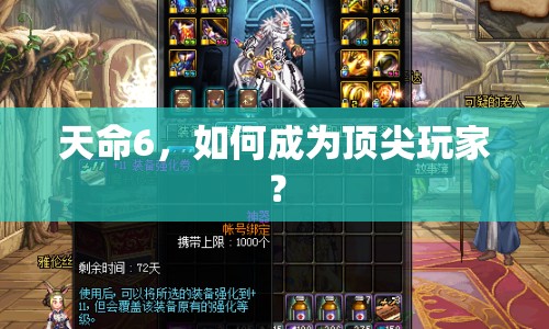 天命6，如何成為頂尖玩家？