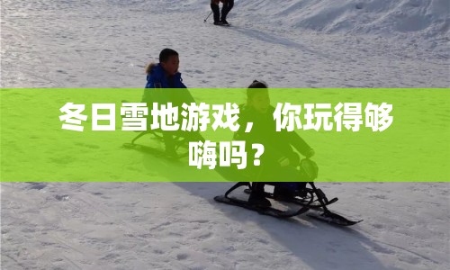冬日雪地游戲，你玩得夠嗨嗎？
