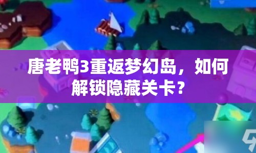 唐老鴨3重返夢幻島，如何解鎖隱藏關卡？