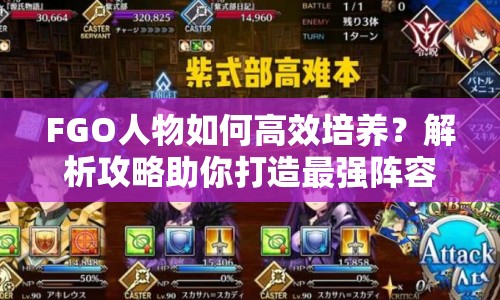 FGO人物如何高效培養(yǎng)？解析攻略助你打造最強(qiáng)陣容！