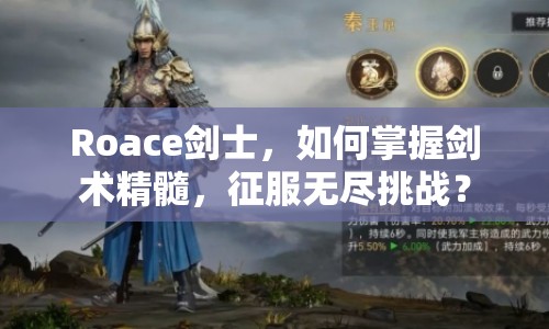 Roace劍士，如何掌握劍術(shù)精髓，征服無(wú)盡挑戰(zhàn)？