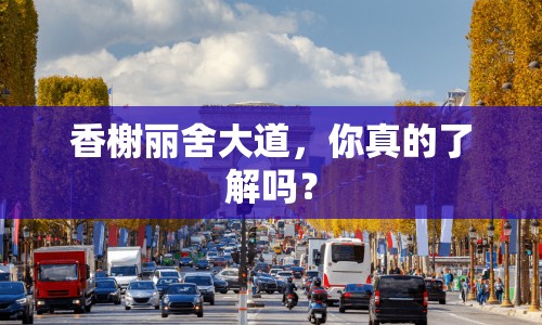 香榭麗舍大道，你真的了解嗎？