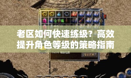 老區(qū)如何快速練級(jí)？高效提升角色等級(jí)的策略指南來(lái)啦！