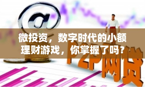 微投資，數(shù)字時(shí)代的小額理財(cái)游戲，你掌握了嗎？
