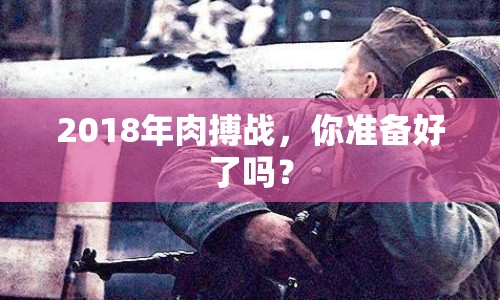 2018年肉搏戰(zhàn)，你準備好了嗎？