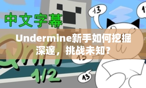 Undermine新手如何挖掘深邃，挑戰(zhàn)未知？