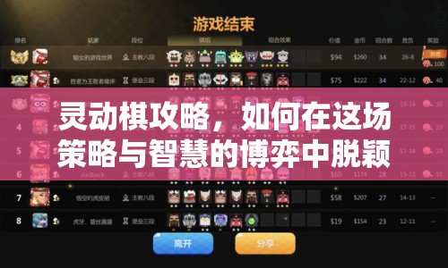 靈動棋攻略，如何在這場策略與智慧的博弈中脫穎而出？