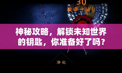 神秘攻略，解鎖未知世界的鑰匙，你準(zhǔn)備好了嗎？