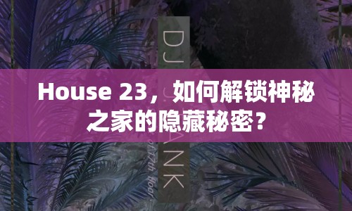 House 23，如何解鎖神秘之家的隱藏秘密？