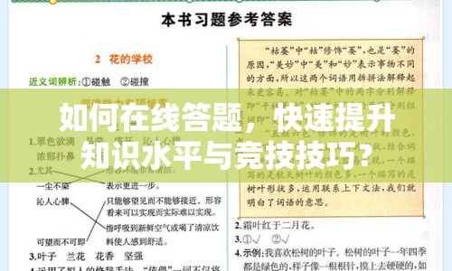 如何在線答題，快速提升知識水平與競技技巧？