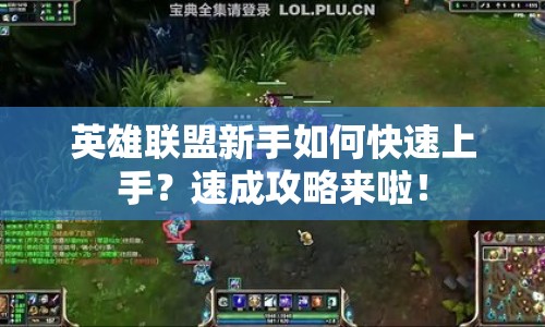 英雄聯(lián)盟新手如何快速上手？速成攻略來啦！