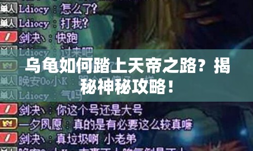 烏龜如何踏上天帝之路？揭秘神秘攻略！