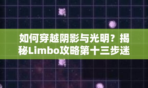 如何穿越陰影與光明？揭秘Limbo攻略第十三步迷宮探索！