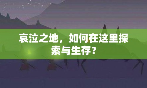 哀泣之地，如何在這里探索與生存？