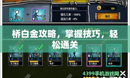 橋白金攻略，掌握技巧，輕松通關(guān)