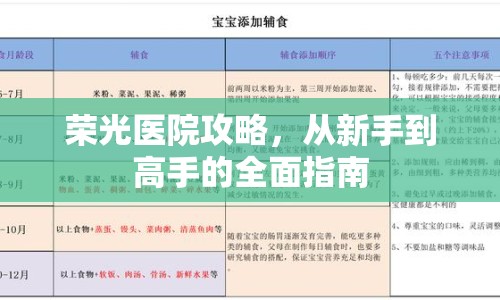 榮光醫(yī)院攻略，從新手到高手的全面指南