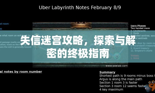 失信迷宮攻略，探索與解密的終極指南